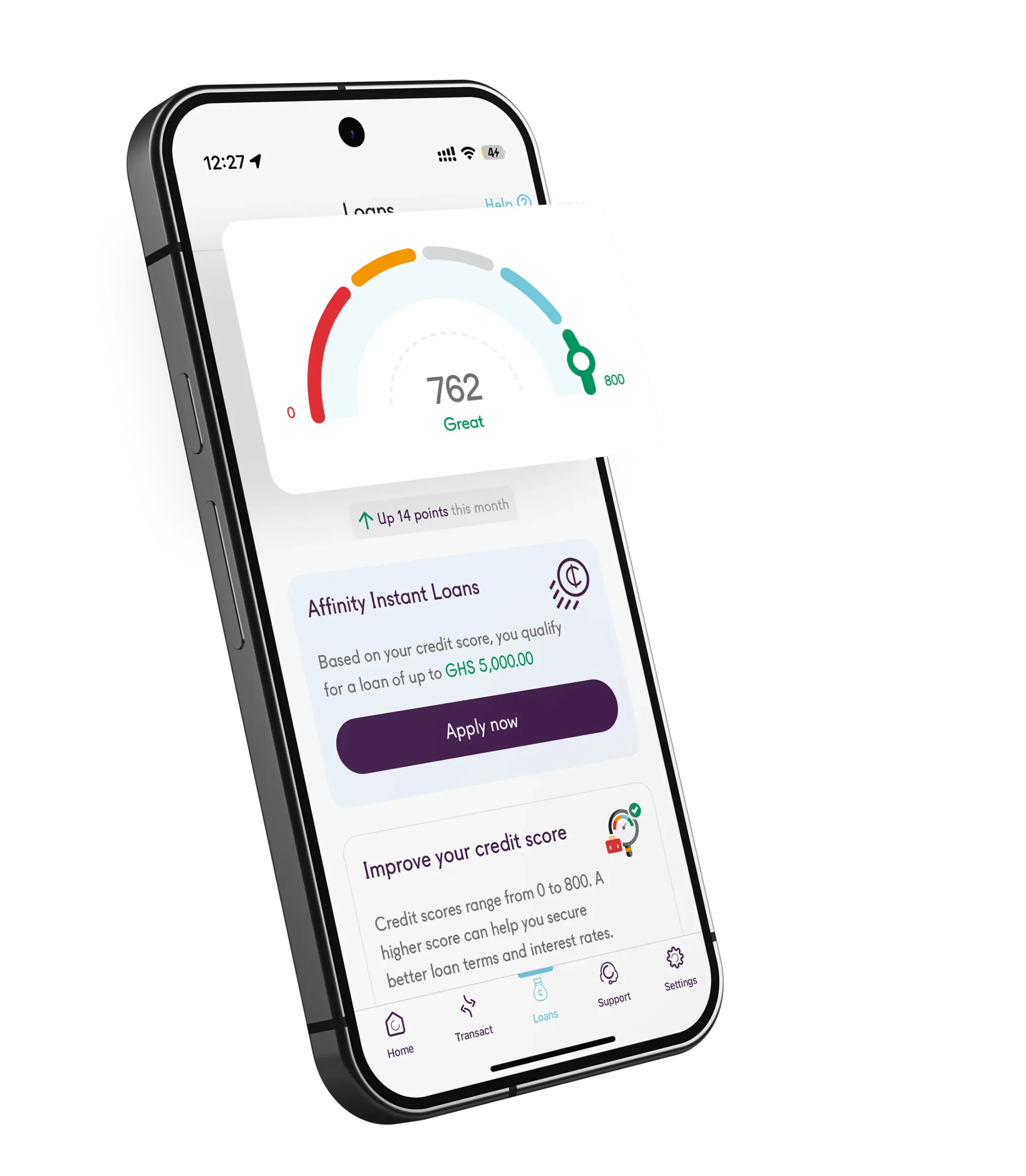 Improve your credit score & get access to instant loans
